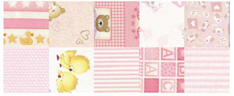 379985-19 - Patchwork Assortment - Baby Pink